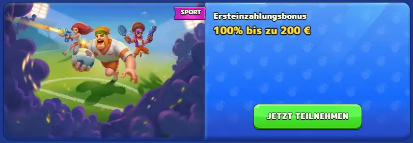 Pistolo Casino Sport-Willkommensbonus