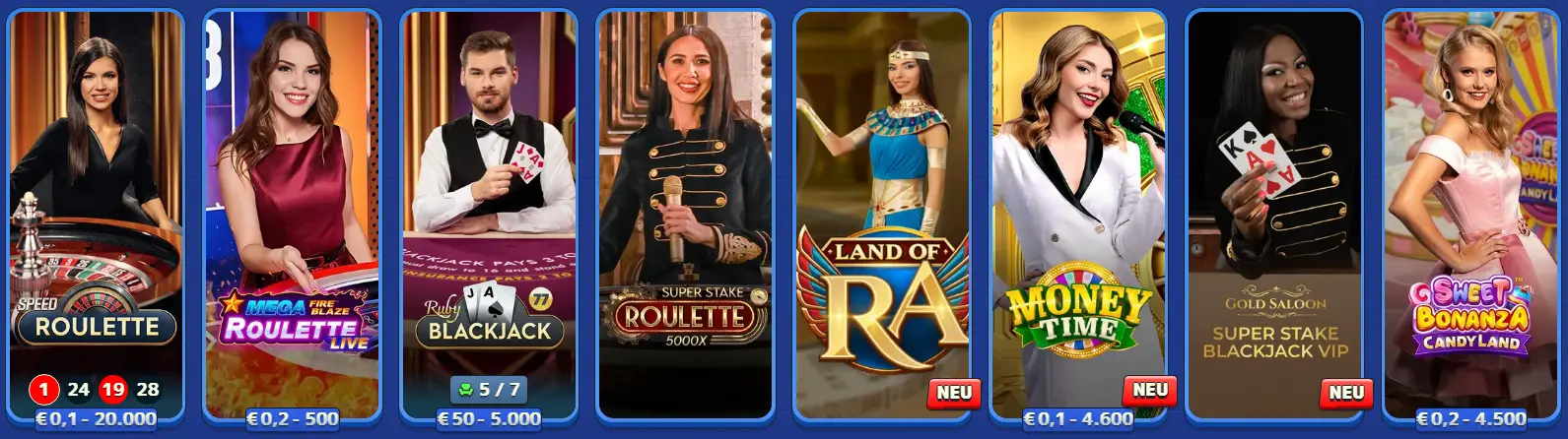 Pistolo Sektionen Live-Casino